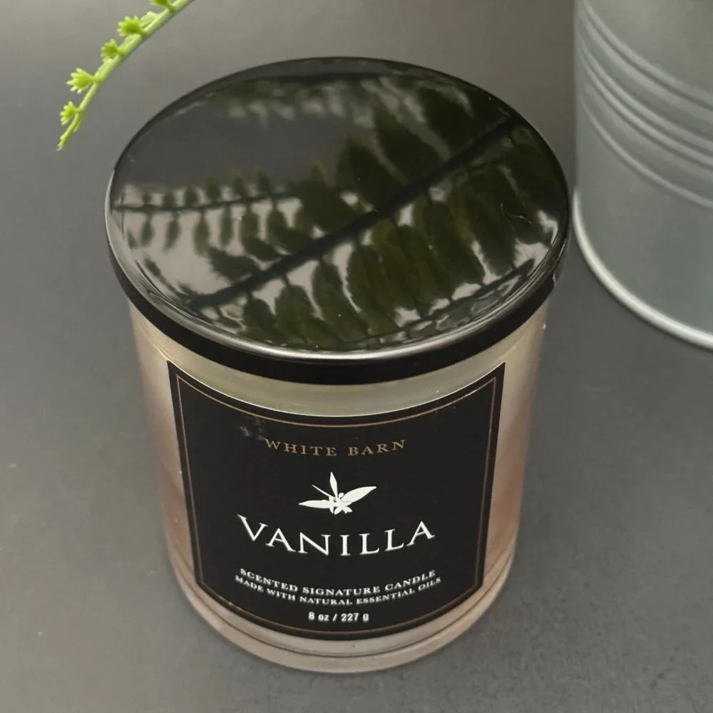 BBW Vanilla White Barn Bath & Body Works Single Wick Candle - Picture 4 of 10